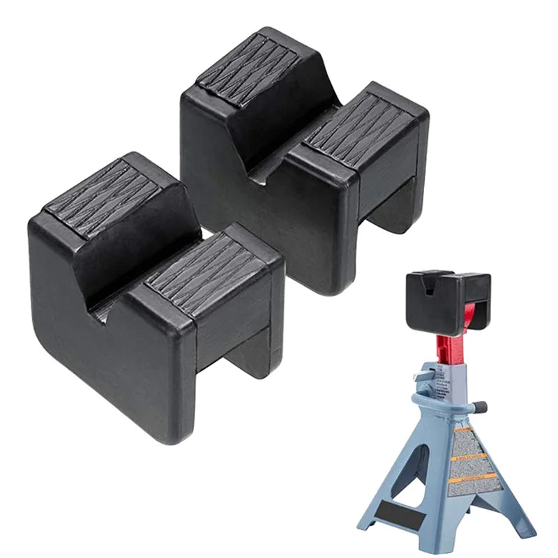 Car Lifting Rubberized Jack Stand Universal Slot-fitted Repair Tool Zpaxo