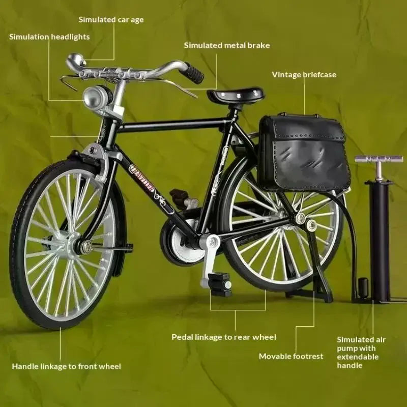 New Handmade Diy Bicycle Model With A 28-Inch Frame A Retro 90s-Style Assembly Toy Semi-Alloy Zpaxo