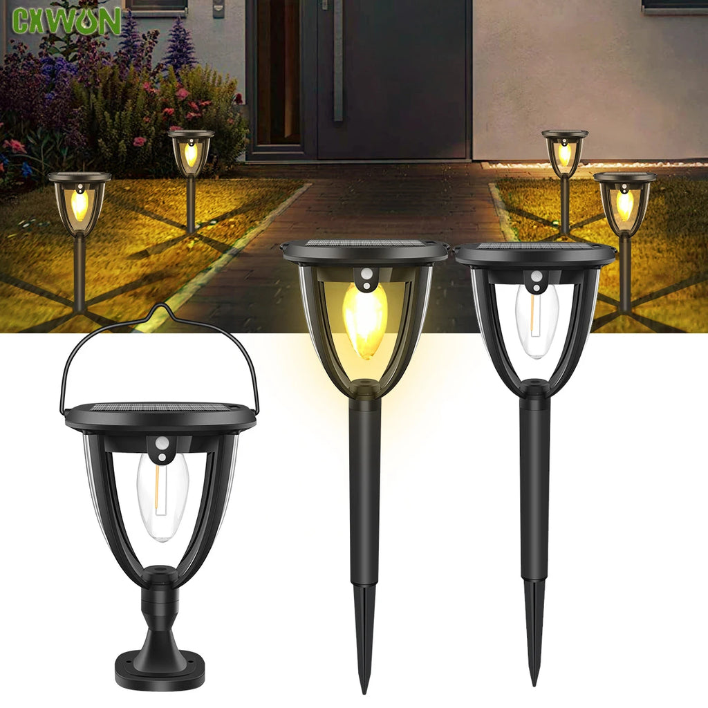 Solar Outdoor Garden 2modes LED Lights Waterproof RCON Lighting Zpaxo