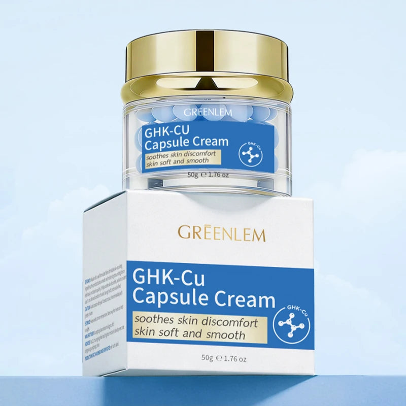 Blue Copper Peptide Face Cream – Firming & Hydrating Capsules Peptide Face Cream Zpaxo