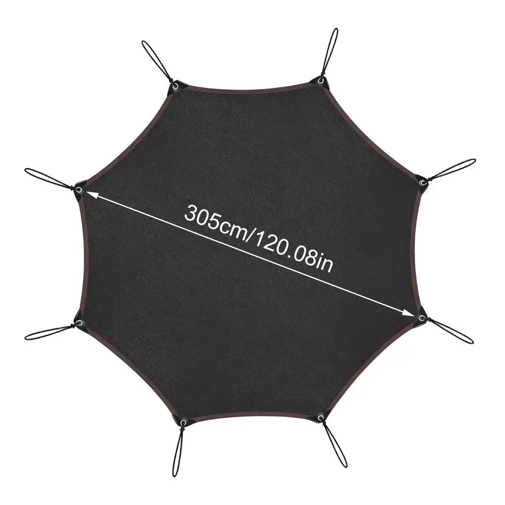 10/12/14FT Trampoline Sunshade Tent Cover Trampoline Shade Cover Trampoline Protection Cover Compatible Sunshade Accessories Zpaxo 10 feet