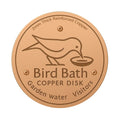Bird Bath Copper Disk Birdbath Cleaner Feeder Accessories Triple-Point Support Purification Disc for Water Bowl All-Season Zpaxo Default Title
