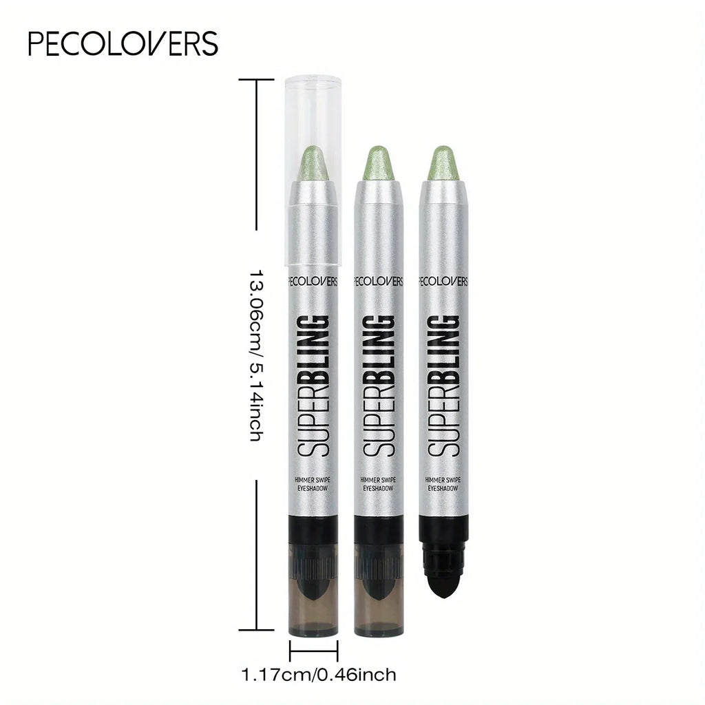 Pearlescent Long-lasting Eye Shadow Stick Shimmer Pigment Blue Purple Zpaxo
