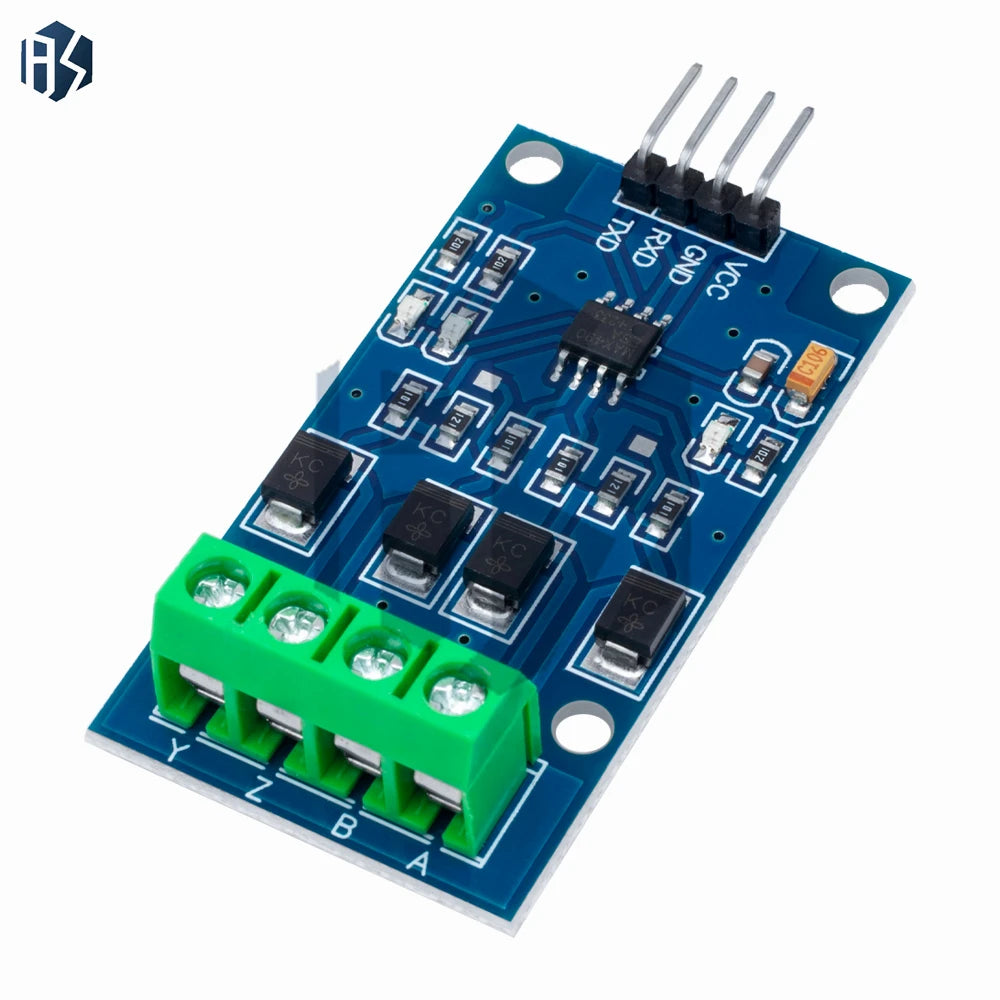 ‌"MAX490 RS422 to TTL Converter Module - Full Duplex Bidirectional Communication Board with 5V Logic Level Support Zpaxo