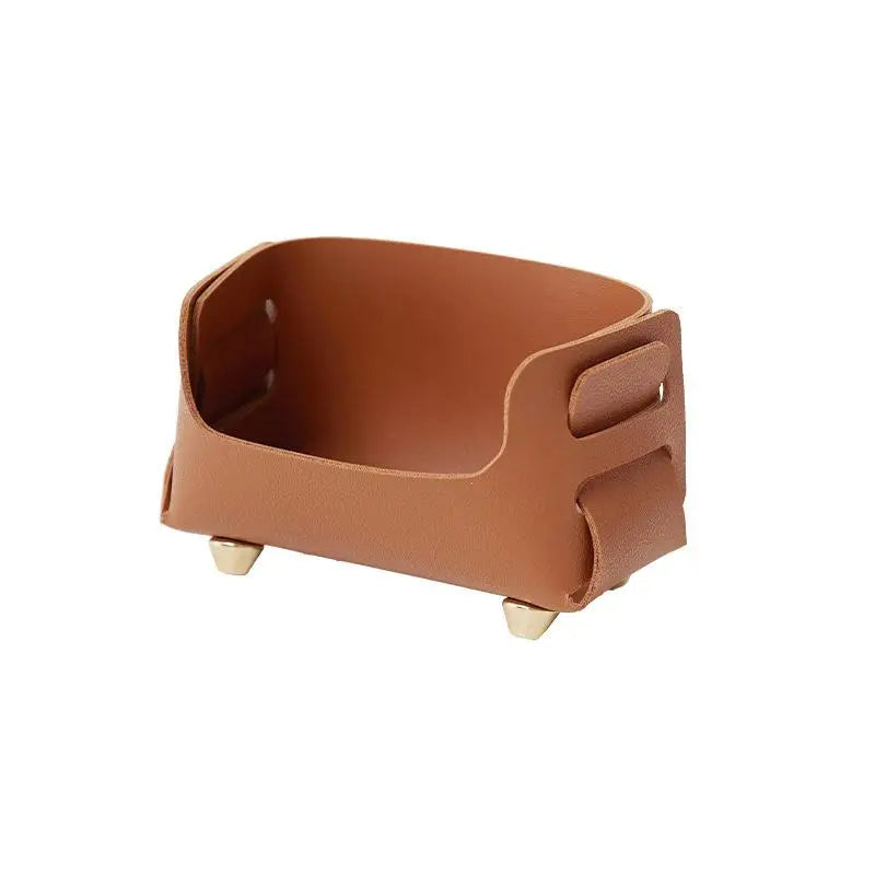 PU Leather Desktop Business Card Holder & Display Stand Business Card Holder Zpaxo