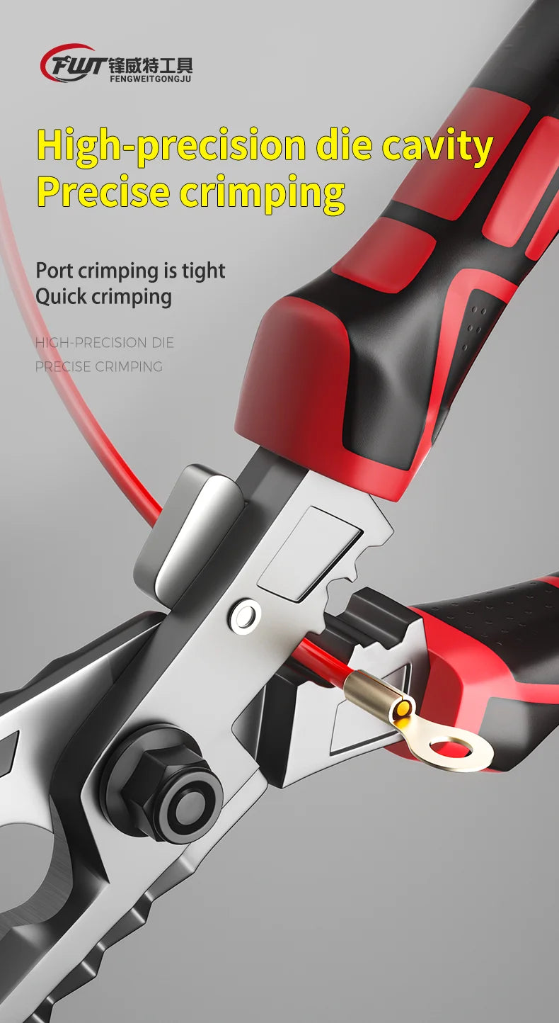 Multi-Functional Electrician Scissors, Crimping Wire Cutting Tool with Wrench Function for Metal Sheet and Cable Cutting Zpaxo
