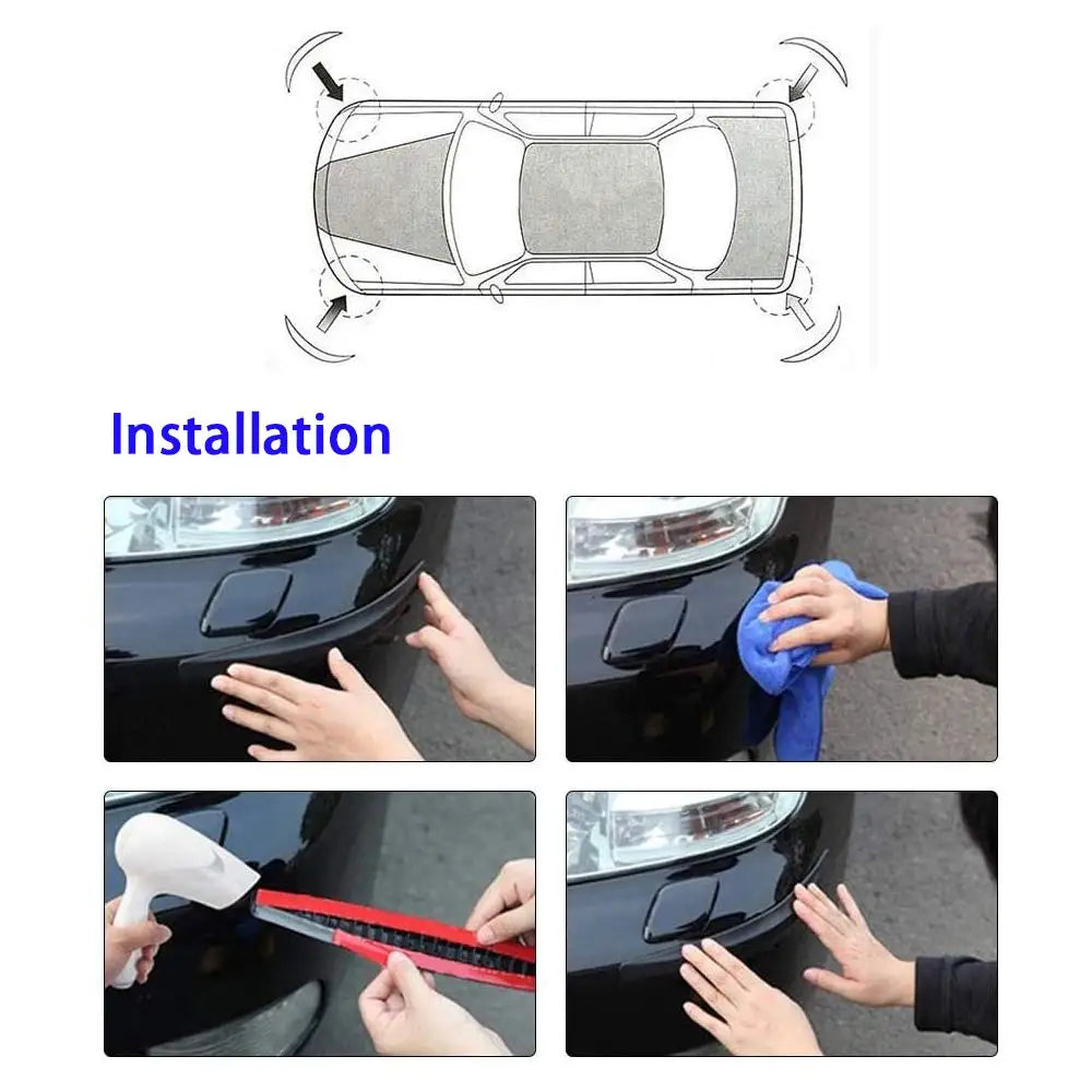 Universal Car Bumper Guard Strip – Anti-Scratch Protector Trim Bumper Protector Strip Zpaxo