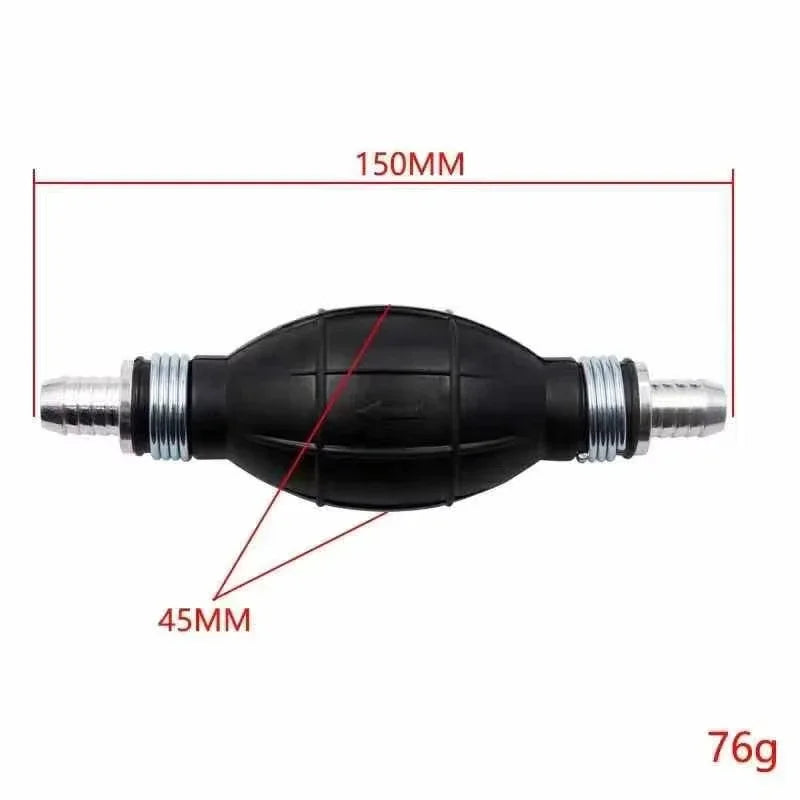 Manual Fuel Transfer Pump Rubber Aluminum Hand Primer Bulb Diesel Zpaxo