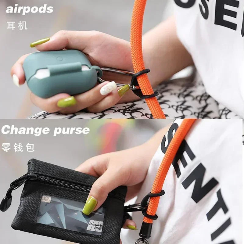 8MMx120CM Bold Long Mobile Phone Lanyard Universal Crossbody Hanging Zpaxo