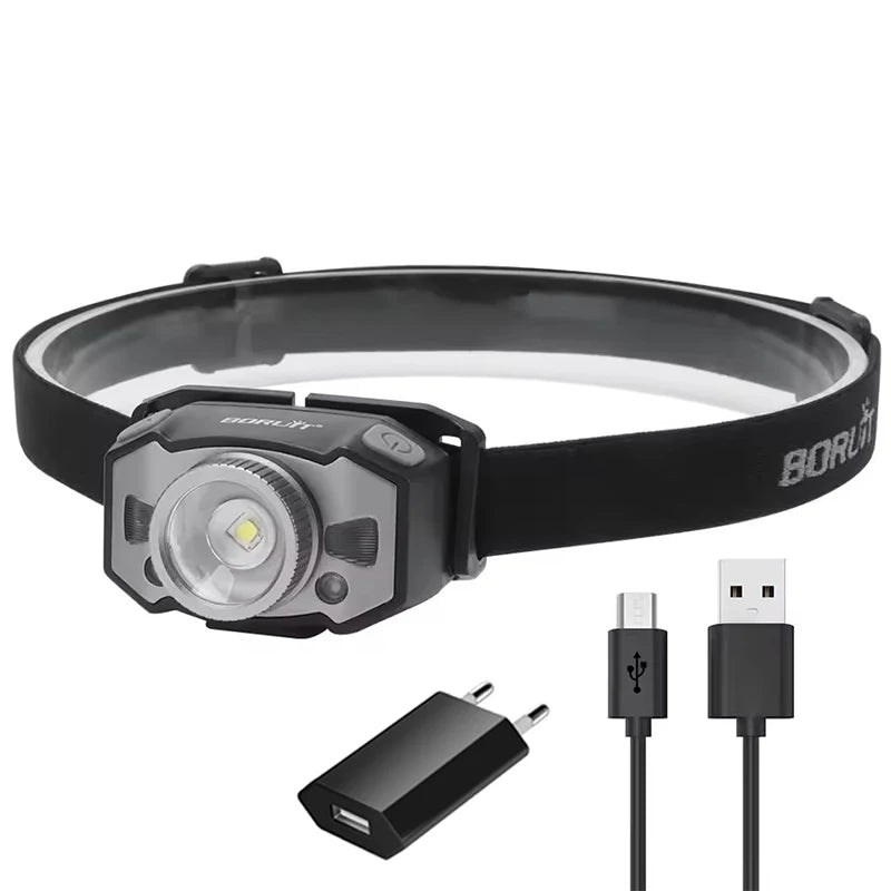 POCKETMAN IR Sensor LED Headlamp – USB-C Rechargeable, IPX4