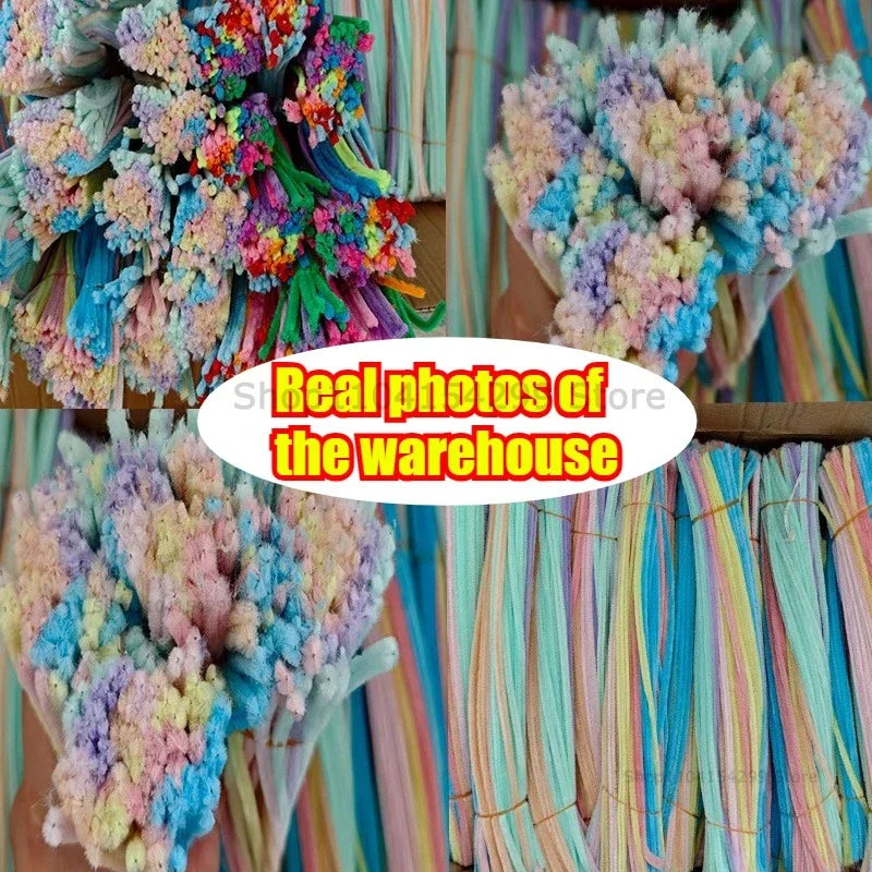 Cleaner Pipe Cleaners for Crafts Creative Chenille Stem Wire Pipe Cleaners Creative Leisure Hobby Diy Plush Stem Twisted Stick Zpaxo