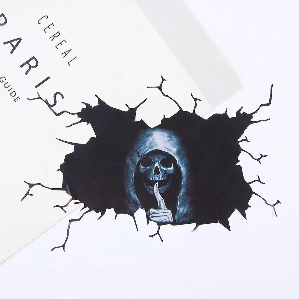 Accessories Skeleton Skull Sticker Decor Party Car Window Pull Fuel Zpaxo