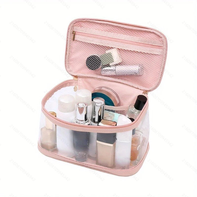 Large Clear Makeup Bag Big Cosmetic Bags Waterproof Toiletry