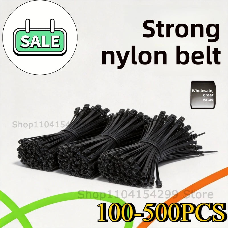 Screw Hole Nylon Cable Ties Screw Mount Hole Self Locking Reusable Zip Tie Wire Fastening Straps For Electrician，Home，Office Zpaxo