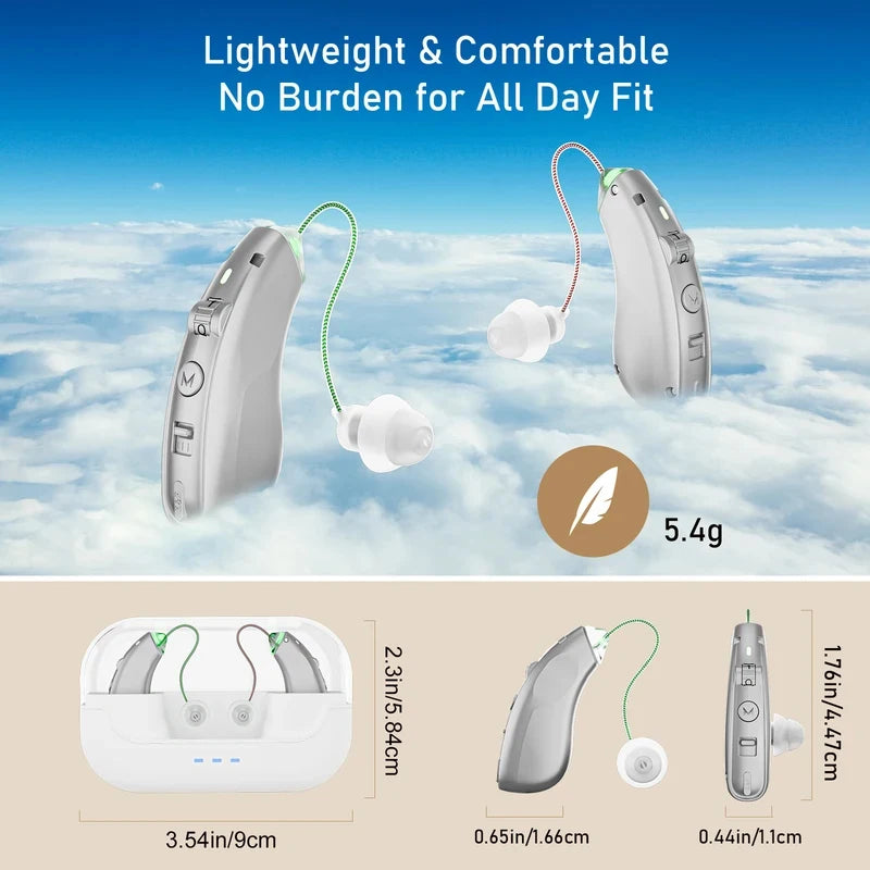 Hearing Amplifiers Earbud Invisible Long-lasting Charging Case