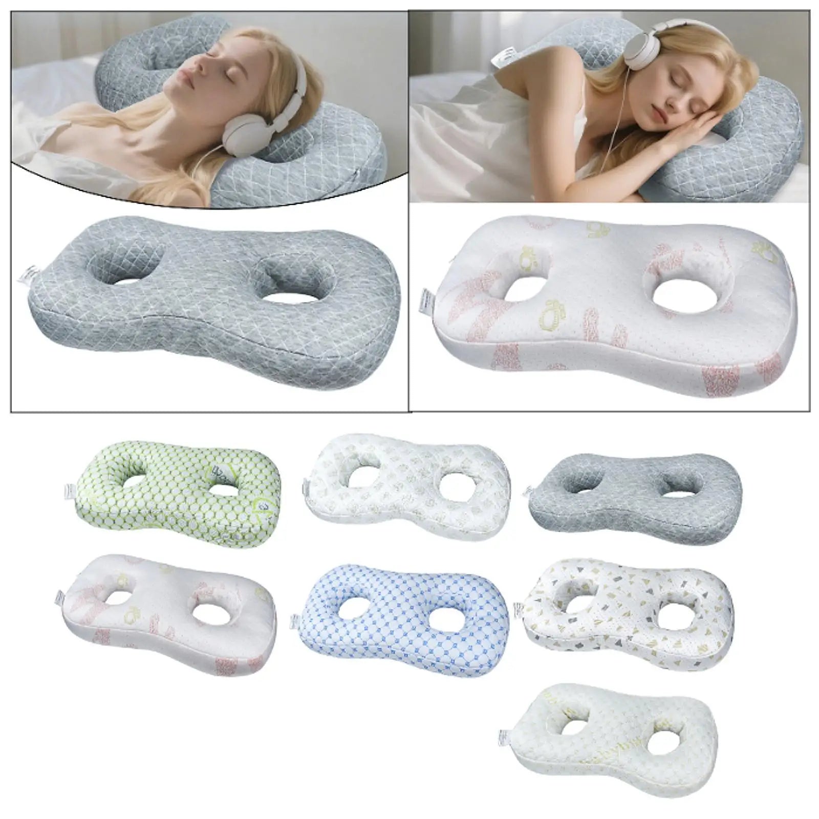 Ear Piercing Pillow Guard Protector Breathable Ear Hole Pillow for Piercings Zpaxo
