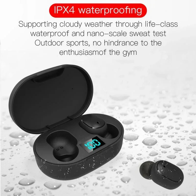 E6S Bluetooth Headphones Wireless Noise-cancelling Microphone
