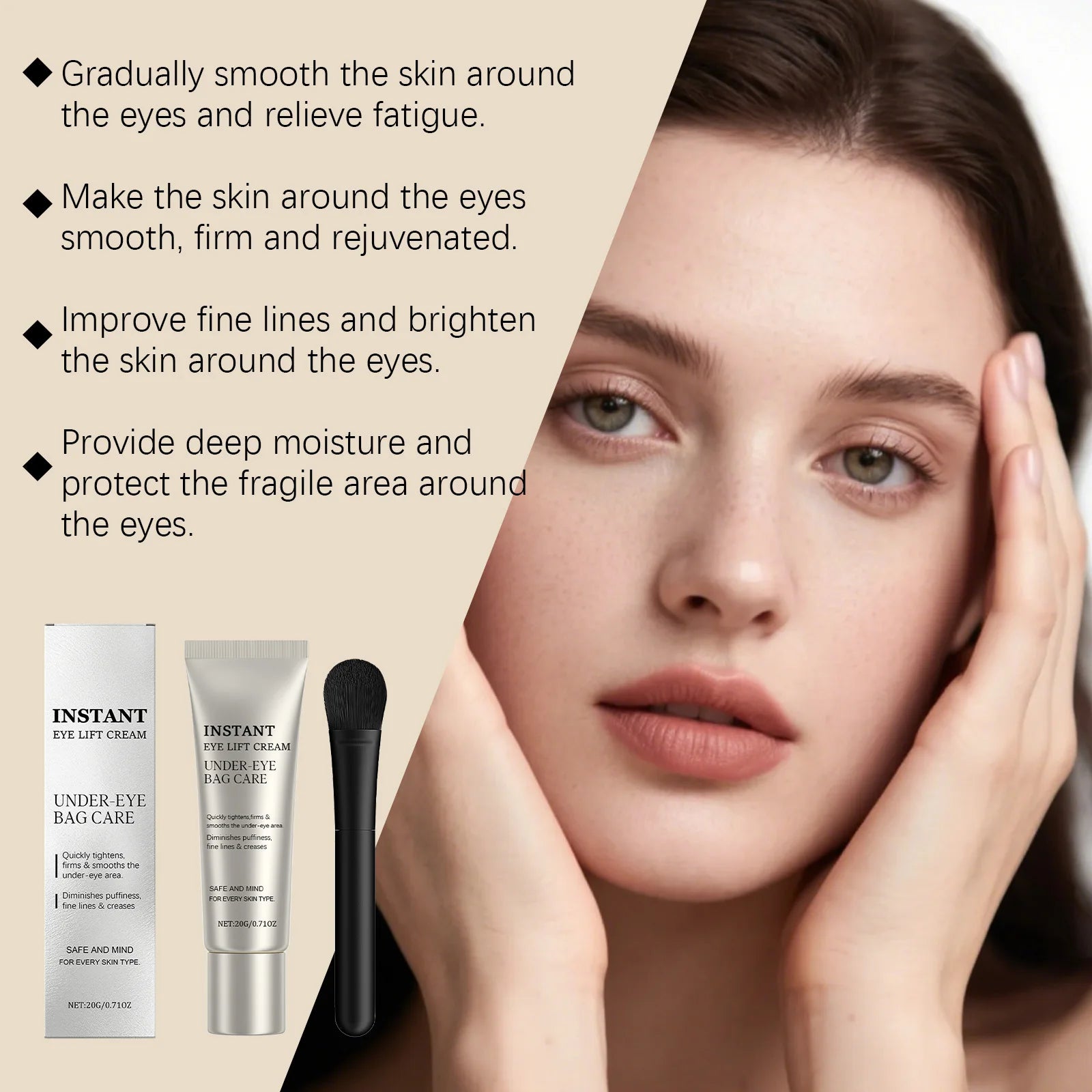 Hoygi Vitamin E Eye Cream – Firming, Dark Circles & Anti-Aging Anti-Aging Eye Cream Zpaxo