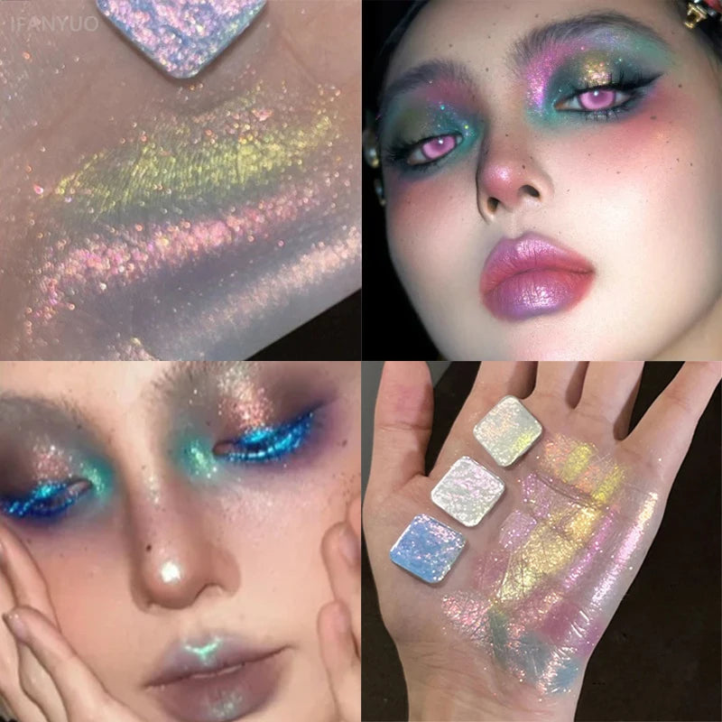 Diamond Chameleon Highlighter Contouring Palette Pearl Flash