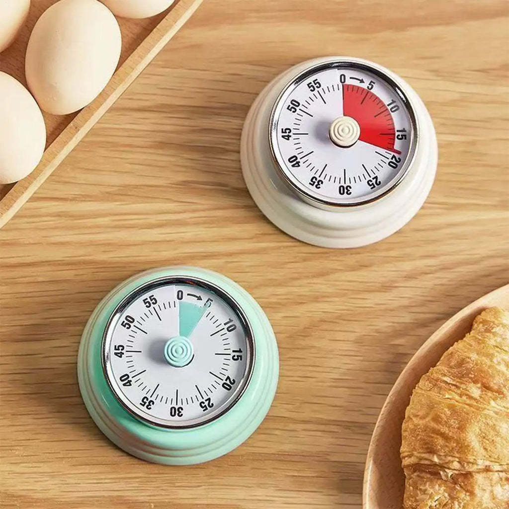 Mechanical Timer Cooking 75dB Loud Visual Countdown 60 Minute Manual