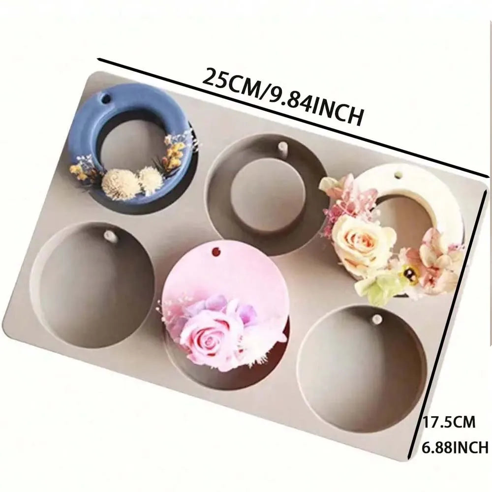 Silicone Aroma Stone Molds – 6-Hole Flower & Wax Melt Molds Silicone Craft Mold Zpaxo style 3