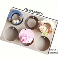 1PC DIY Silicone Clay Aromatherapy Tablets Molds Hanging Ornaments Wax Molds Flower Soap Mold Craft Accessories Soap Mold Zpaxo 1PC
