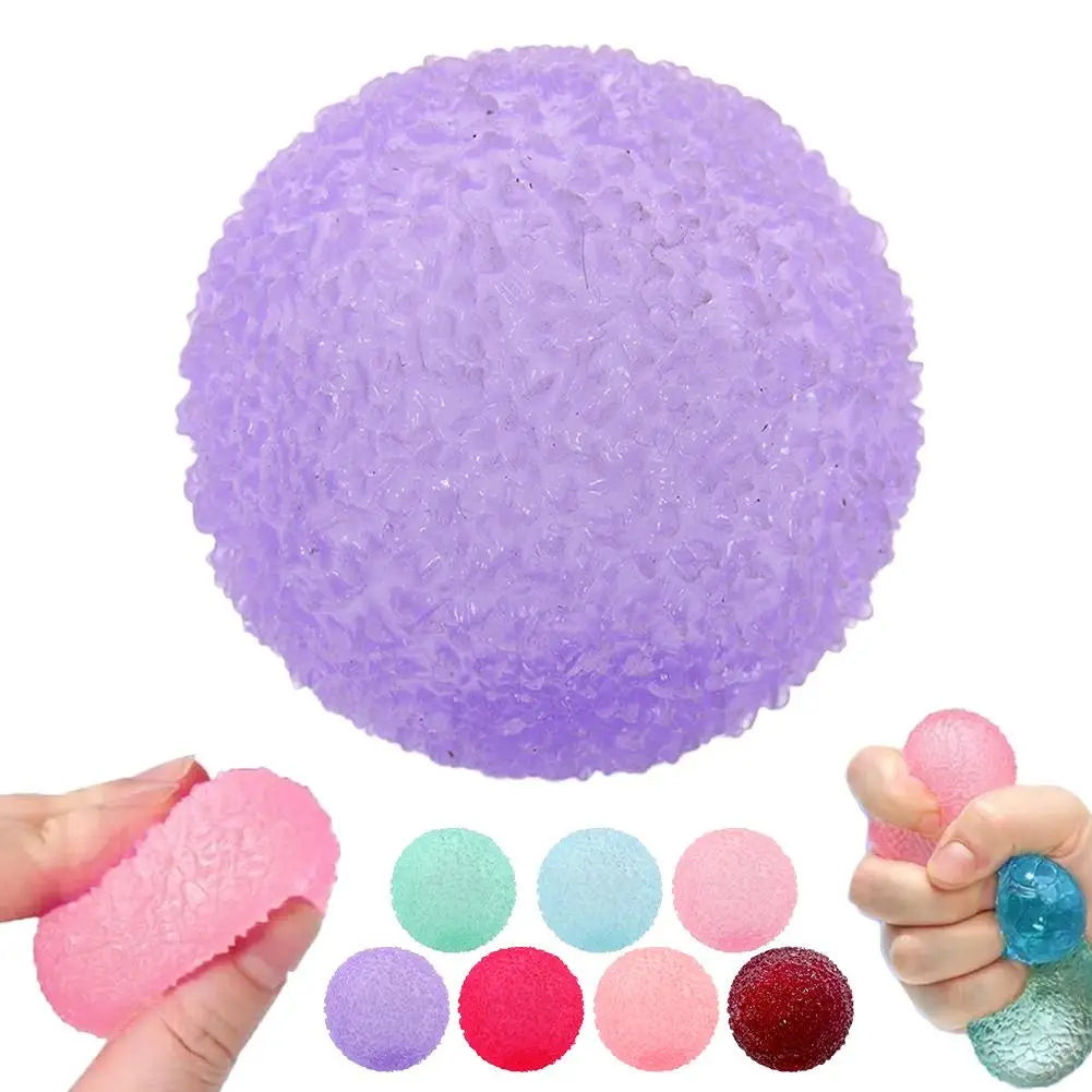 1pc high-end Squishy Multicolor Texture Ice Ball Squeeze Toy for Kids Adult Soft Pinch Pop Fidget Toys Children Halloween Christ Zpaxo Purple
