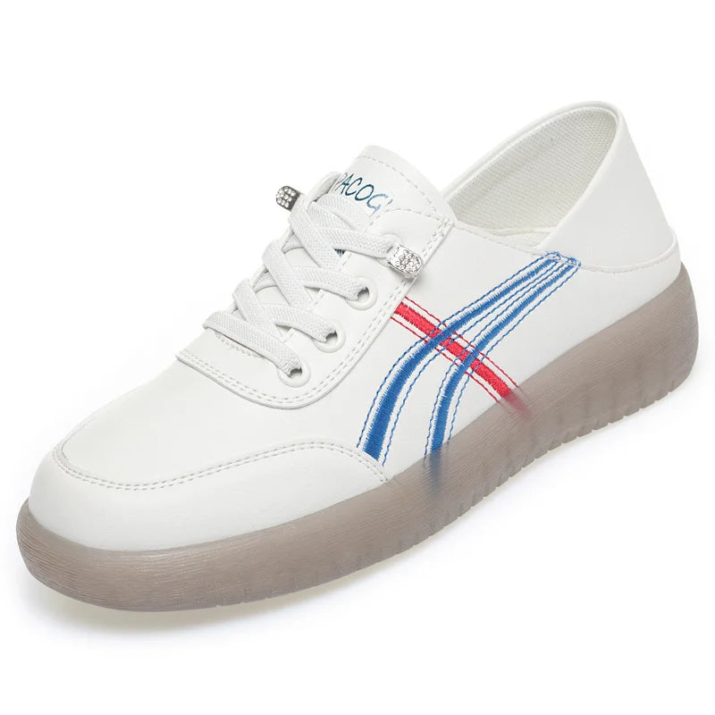 Casual Shoes Soft Sole Non-slip Women's Travel Comfortable White Beef Zpaxo