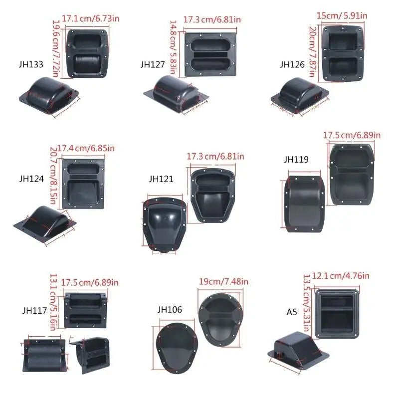 Professional Recessed Speakers Cabinet Handles Thickened Sound Equipment Grip for Stage Speakers Zpaxo