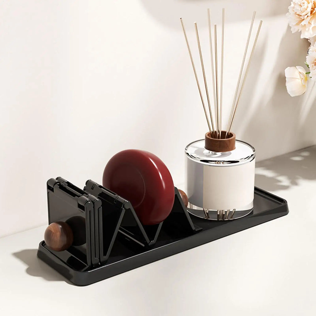 Soap Holder Drain Foldable Storage Suction Cup Soap Rack for Shower for Sponge Shower Bathroom Kitchen Sink Countertop Drying Rv Zpaxo