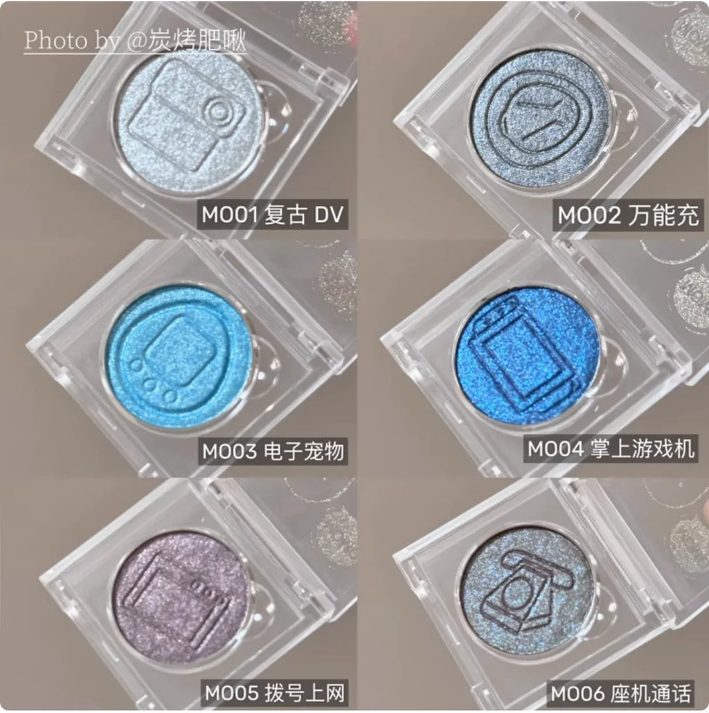 LEEMEMBER Eye Shadow MOMO Dream Core Series Monochrome Eyeshadow Pearlescent Fine Makeup Cosmetics Zpaxo