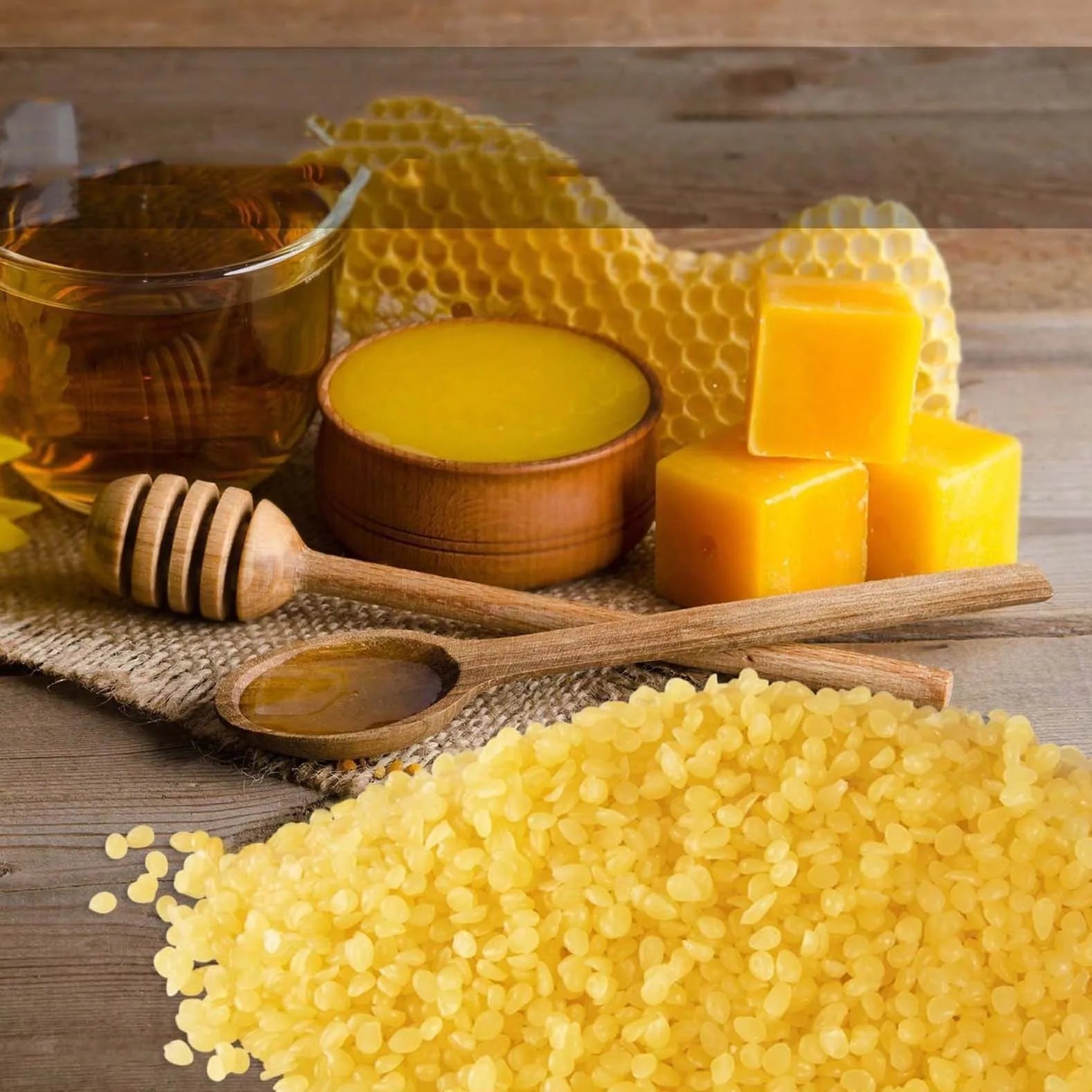 Natural Beeswax Granules – White & Yellow DIY Candle Making Wax Candle Making Wax Zpaxo