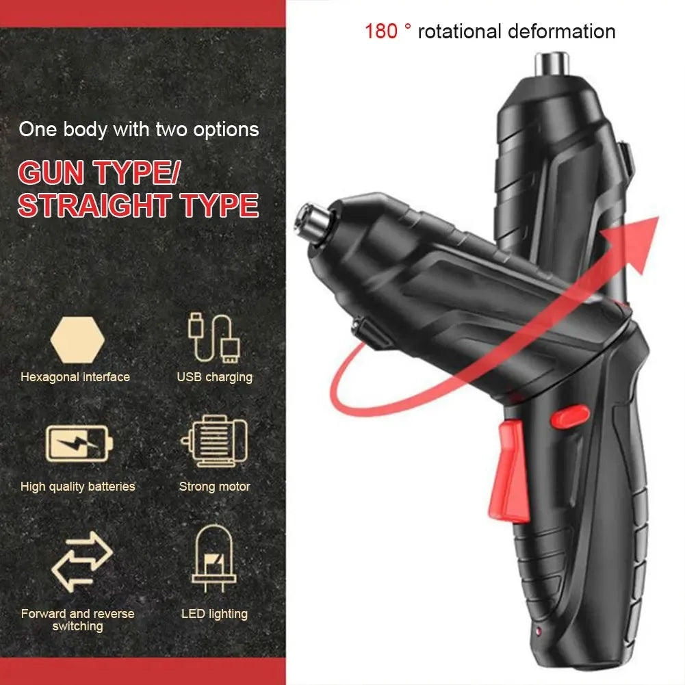 Electric Screw Driver 3.6V Mini Household Electric Drill Rotated Cordless Screwdriver Impact Drills Portable Power Repair Tools Zpaxo