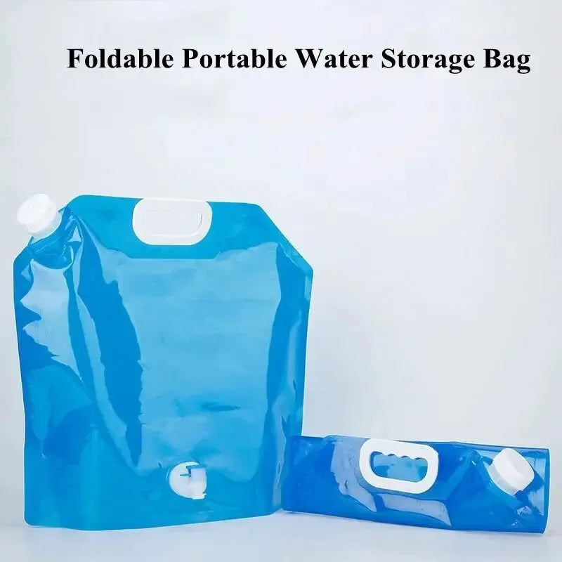 5L/10L Collapsible Camping Water Bag – Portable Folding Bucket