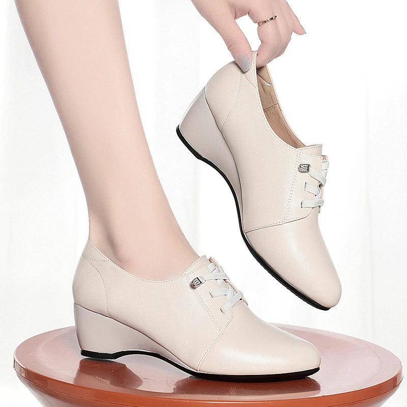 Mom Shoes Soft Sole Comfortable Singles Middle-aged Flat Elderly Zpaxo