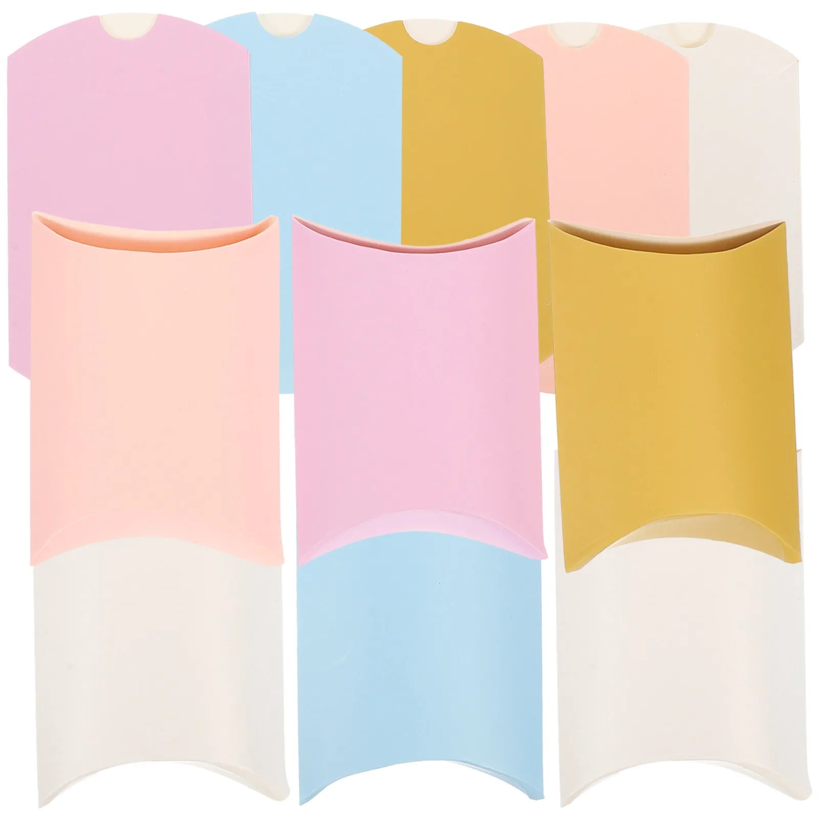 Paper Pillow Boxes Wedding Candy Containers Party Favor Supports