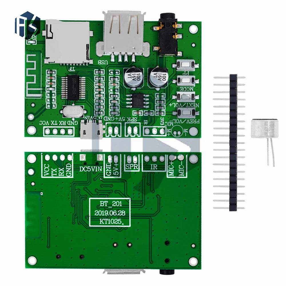 BT201 dual-mode 5.0 Bluetooth receiving module Lossless audio amplifier Board car speaker DIY headset TF card U disk Zpaxo