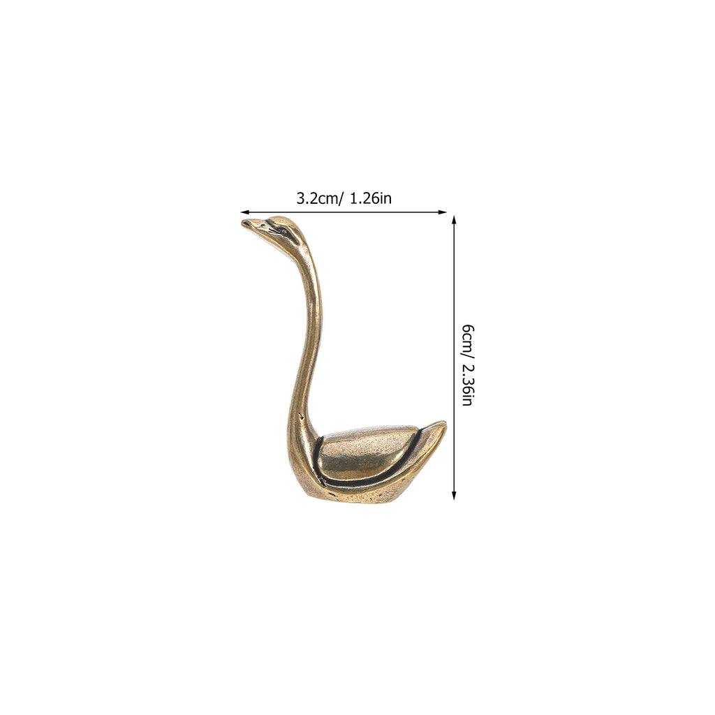 Brass Swan Birds Minimalist Decorative Statues Tabletop Living Room