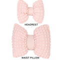 Cartoon Bowknot Car Neck Pillow & Lumbar Cushion – Cute Pink