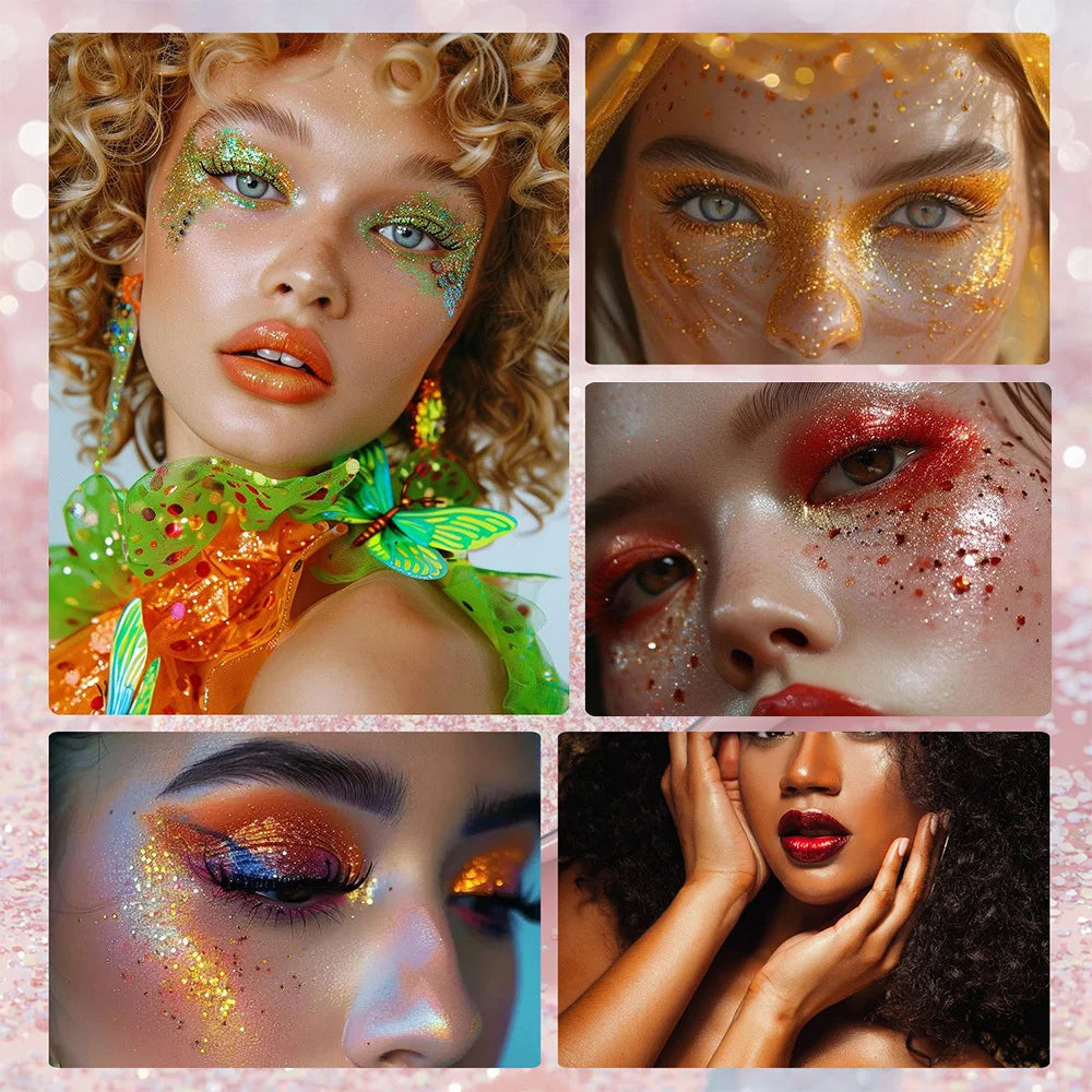 Body Glitter Stick Sequins Gel Mermaid Shimmer Topcoat Festive Orgy Eyeshadow Thick Hair Makeup Zpaxo