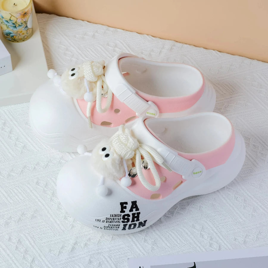 Women's Outdoor Chunky Platform Sandals Non-slip Clogs Slides Flat