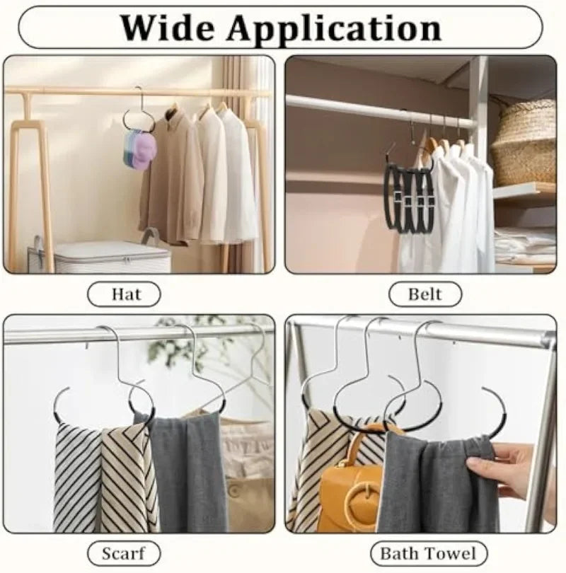 Circle Ring Hat Hanger 8 Hats Display Rack Baseball Cap Organizer Scarf Towel Tie Storage Holder for Closet Bedroom Saving Space Zpaxo