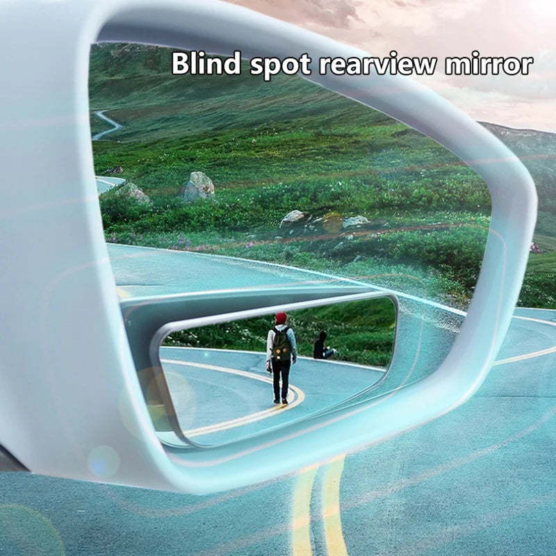 Car 360 Degree Adjustable Blind Spot Mirror Auxiliary Rearview Convex