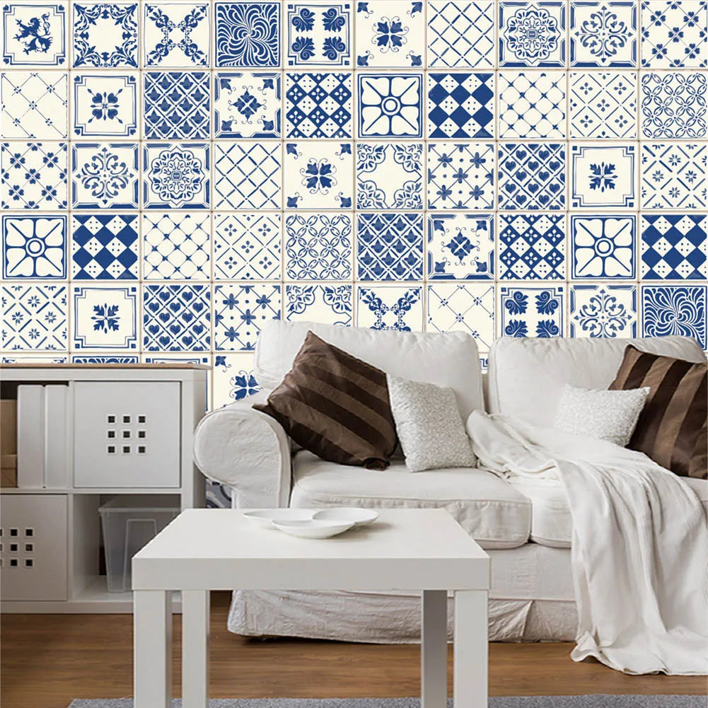 Wall Tiles Waterproof Stickers Bathroom Kitchen Self Adhesive Toilet