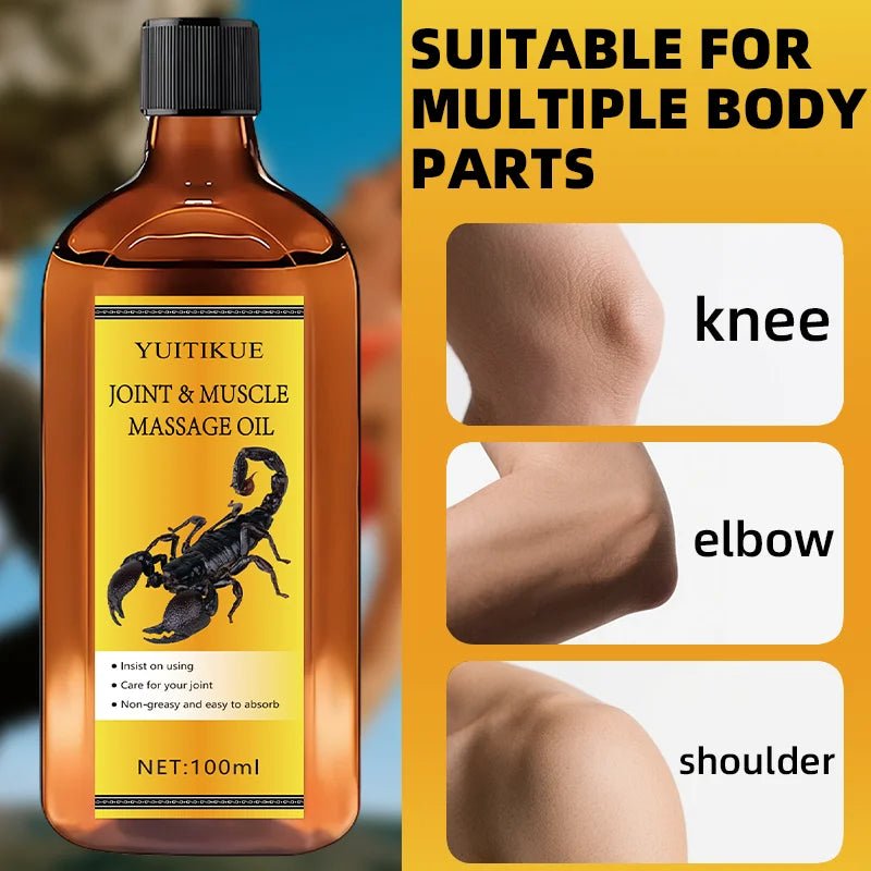 YUITIKUE 100ml Natural Organic Joint & Body Massage Oil Body Massage Oil Zpaxo