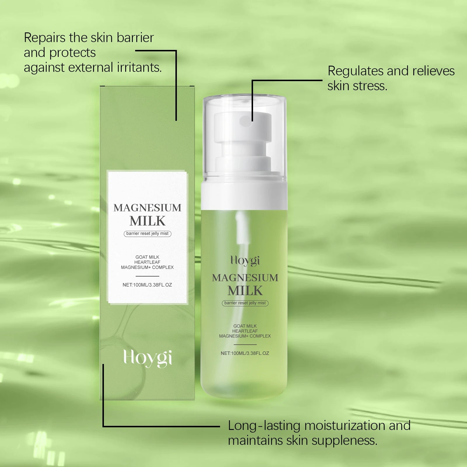 100ml Gel Toner Mist for Face Soothing Hydrating Facial Spray Calm Sensitive Skin Support Barrier with Refreshing Cooling Effect Zpaxo