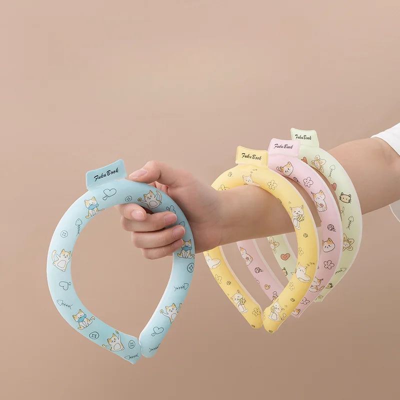 Outdoor Cool Hanging Neck Heat Absorbing and Cold Feel Ice Collar Summer Heat Prevention and Cooling Sports Ice Cool Neck Collar Zpaxo