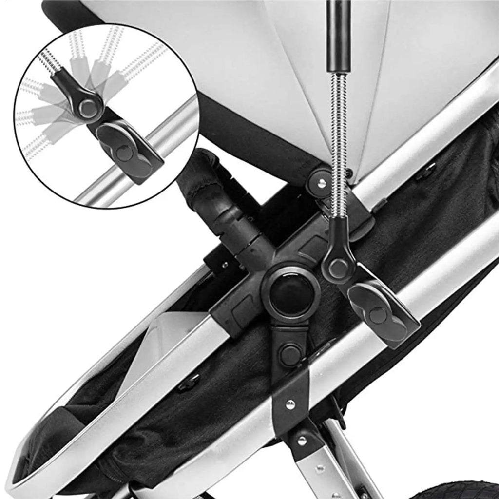 Wheelchair Umbrella Stroller Clamp Sun Protection Clamp Pushchair Umbrella For Beach Lawn Camping Outdoor Garden Poolside Zpaxo