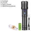 ESMARTER XHP120 COB Rechargeable Tactical Flashlight – Zoomable
