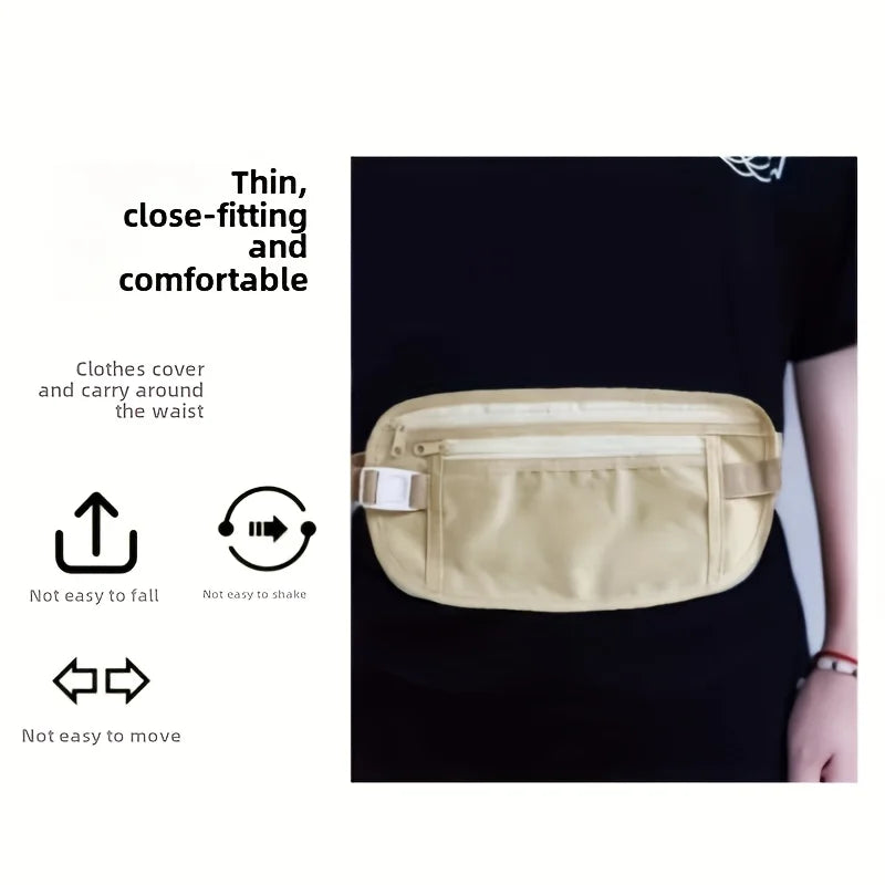 Concealed Anti-theft Waist Pouch Passport Holder Travel Running